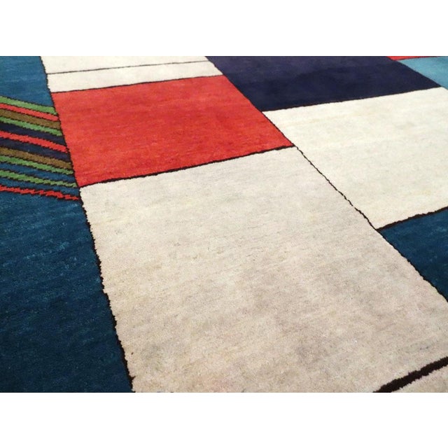 Galerie Shabab Collection Mid-20th Century Persian Mahal Art Deco Rug Inspired by Edward McKnight Kauffer For Sale In New York - Image 6 of 10