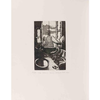 Amedeo Tedeschi Toschi, Italian Cities: Turin, Etching, 1990s For Sale