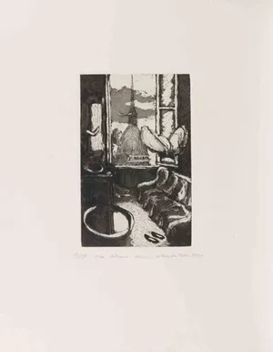 Amedeo Tedeschi Toschi, Italian Cities: Turin, Etching, 1990s