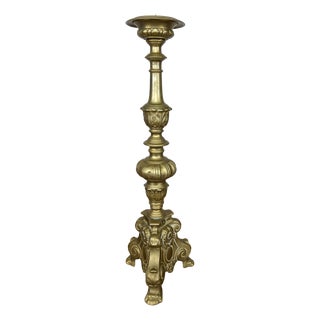 Vintage French Style Ornate Decorative Candleholder For Sale