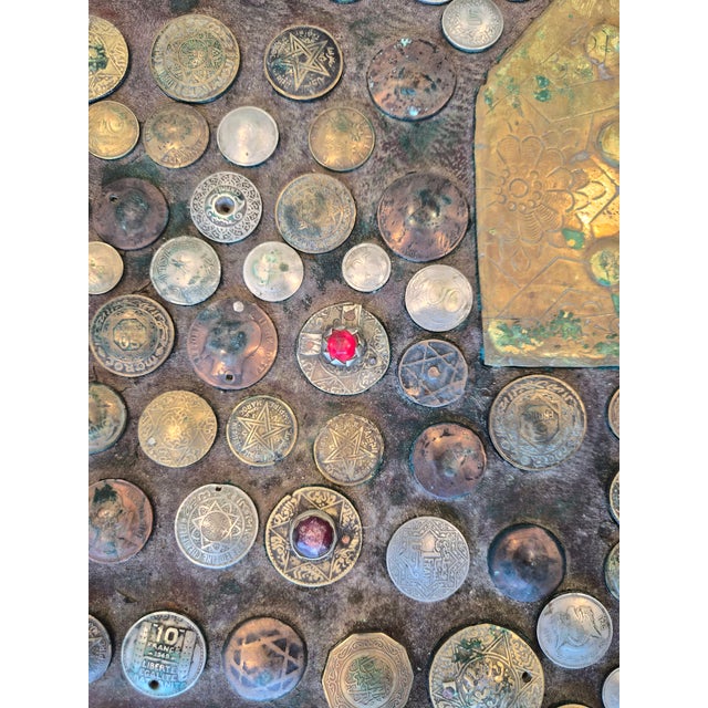 Leather Moroccan Antique Bag For Sale - Image 4 of 7