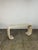 1990s Faux Travertine Scroll Console Table For Sale - Image 4 of 12