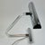 Mid-Century Modern Peter Hamburger “Crylicord” Chrome & Clear Acrylic Table Lamp for Knoll, 1970s MCM For Sale - Image 3 of 12