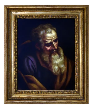 Ciro De Rosa, Head of Philosopher, Oil on Canvas, 1990s, Framed
