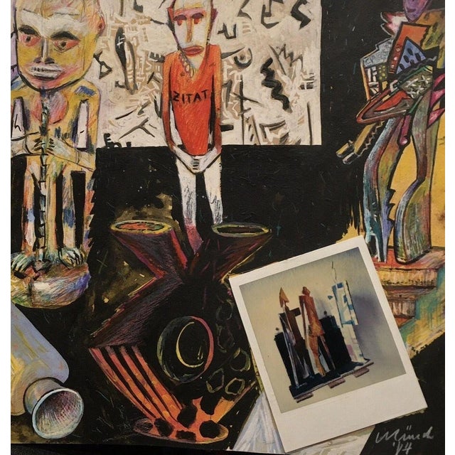 Heinz Münch, Homage to Prof. Hilmar Hoffmann, Mixed Media on Paper For Sale - Image 9 of 13
