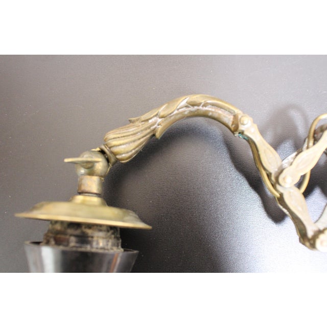 Scissor Wall Lamp in Bronze, 1930 For Sale - Image 15 of 18