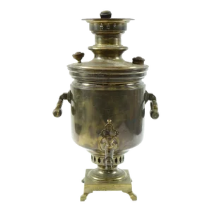 Antique Brass Russian Samovar 19th Century With Stamps 5
