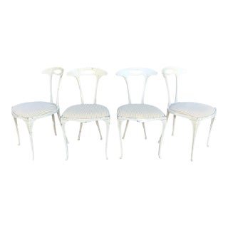 Mid 20th Century Italian Mid Century Modern Palladio Attributed Dining Chairs- Set of 4 For Sale