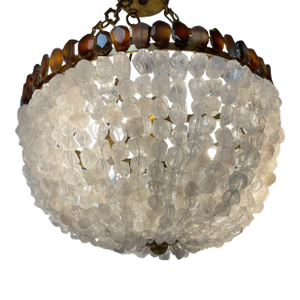 Majorie Skouras Aleka Rock Crystal Basket Chandelier