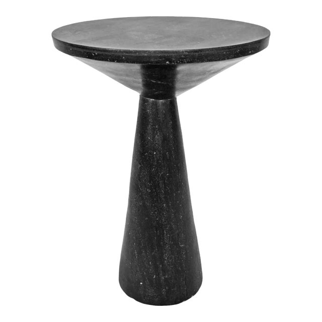 Charcoal Bluestone Cone Side Table Large For Sale