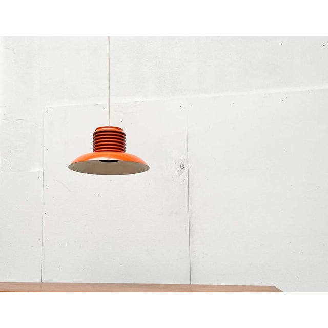 Mid-Century Modern German Space Age Orange Pendant Lamp, 1960s For Sale - Image 18 of 18