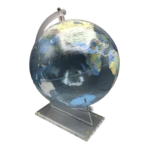 Mid-Century Modern Trippensee Planetarium Acrylic Spectrum Globe on Stand