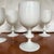 Vintage French Portiex Vallerysthal White Opaline Goblets- Set of Six For Sale - Image 6 of 11