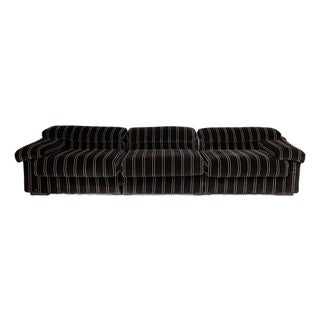 Italian Modern Erasmo Alpaca Sofa by Afra and Tobia Scarpa for B&B, 1980s, Set of 3 For Sale