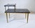 Italian Portoro Marble Brass Two Step Side Table For Sale - Image 9 of 13