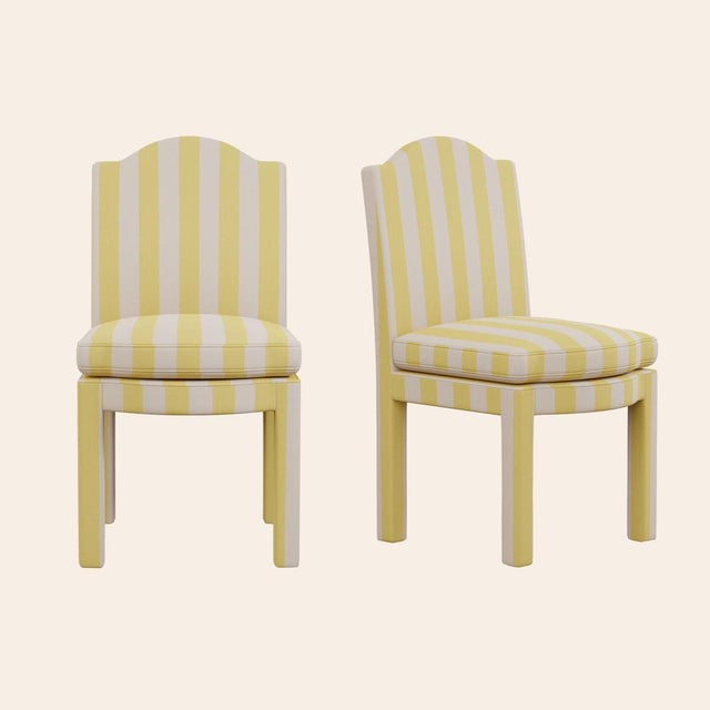 Citron Leo Dining Chairs by Ceraudo, 1970s, Set of 2 For Sale - Image 6 of 6