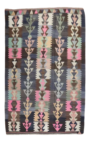 Tribal Turkish Kilim , 6'2'' X 10'2''