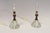 Vintage Diminutive Italian Blown Art Glass Boudoir Bedside Table Lamps - a Pair For Sale - Image 4 of 12