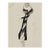 Vintage French Fashion Art Print – Black Fur-Trim Coat Illustration, 30" X 40" For Sale