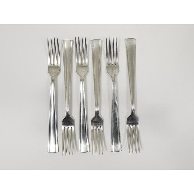 Silver-Plated Flatware Cutlery for Six by Gio Ponti for Krupp, Austria, 1950s, Set of 31 For Sale - Image 10 of 14