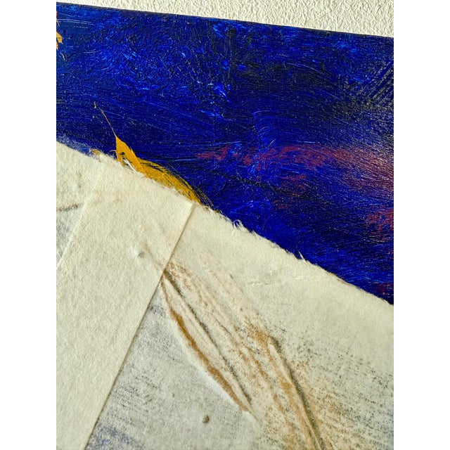 Alexander Liberman, Large Modernist Alexander Liberman Contemporary Mixed Media Painting Svet III, 1984 For Sale - Image 11 of 13