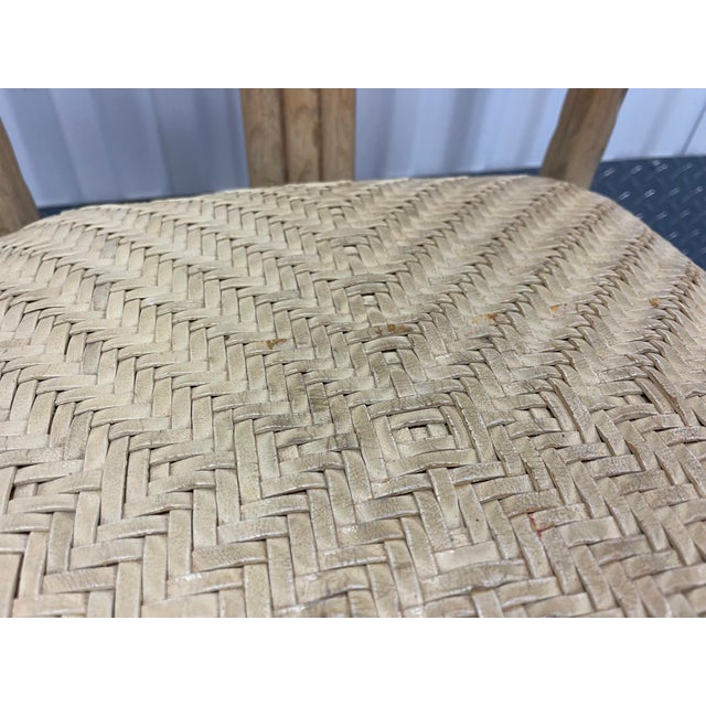 Vintage Architectural Faux Bois Rattan Side Chair For Sale - Image 12 of 12