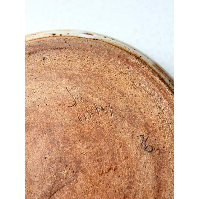 1970s Studio Pottery Plate For Sale - Image 10 of 11