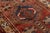Mid-Century Vintage Turkish Anatolian Hand-Knotted Wool Runner Rug in Terracotta & Indigo For Sale In New York - Image 6 of 9