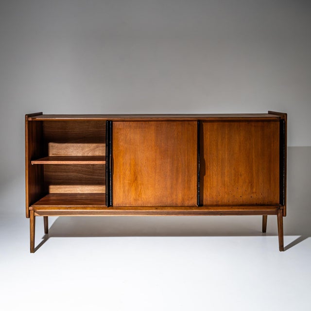 Wood Oak Sideboard by Roger Landault, France, 1960s For Sale - Image 7 of 13