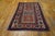 Tribal 1880s Ivory Red Diamond Tribal Hand Knotted Antique Caucasian Kazak Rug 3'8" X 6'9" Wool Carpet For Sale - Image 3 of 5