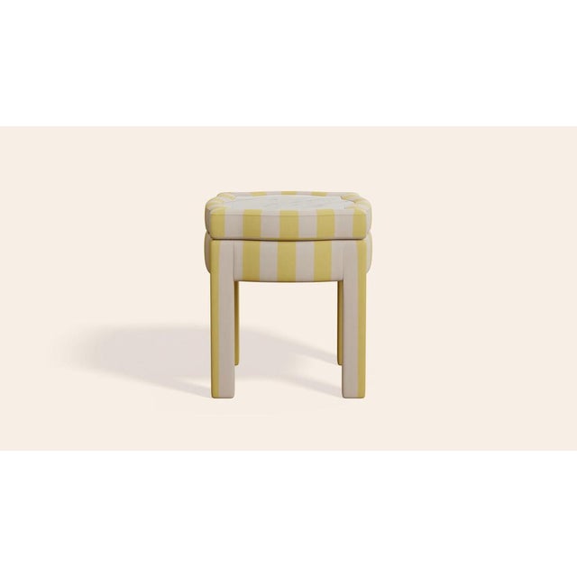 Citron Piero Ottoman by Ceraudo For Sale - Image 6 of 7