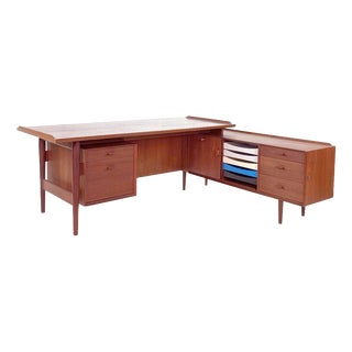 Model 209 Executive Desk by Arne Vodder for Sibast, 1970 For Sale