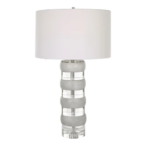 Band Together Crystal & Wood Table Lamp