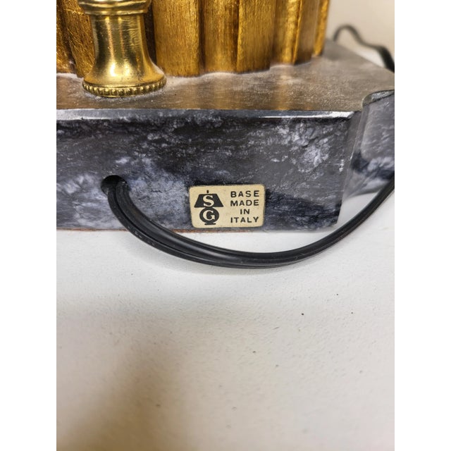 1960s Male and Female Busts on Marble With Bases With Shades - a Pair For Sale - Image 9 of 9