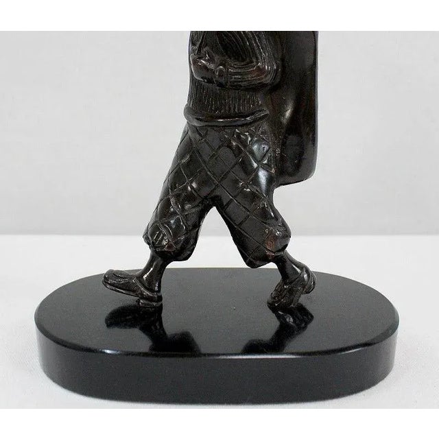 Bronze Golf Caddy Sculpture, Late 19th Century For Sale - Image 5 of 18