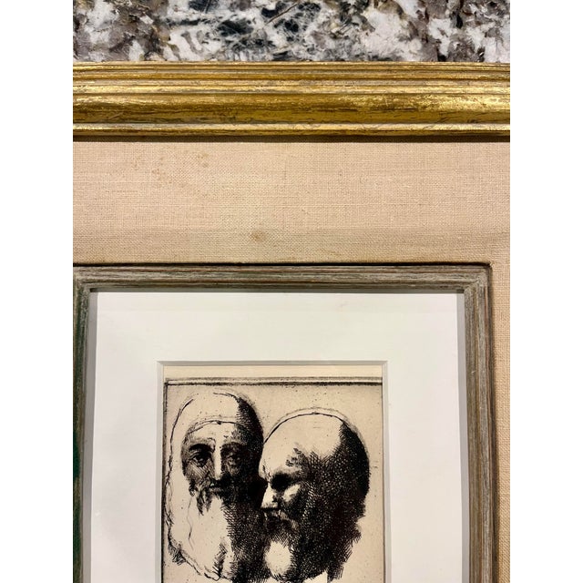 Mid 20th Century Mid 20th Century Harold W. Hogan Artist’s Proof Etching | Signed Original Figurative Print, Custom Framed For Sale - Image 5 of 9