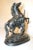 1930s Large Black Patinated Horse & Trainer Equestrian Metal Statue Sculpture For Sale - Image 10 of 12