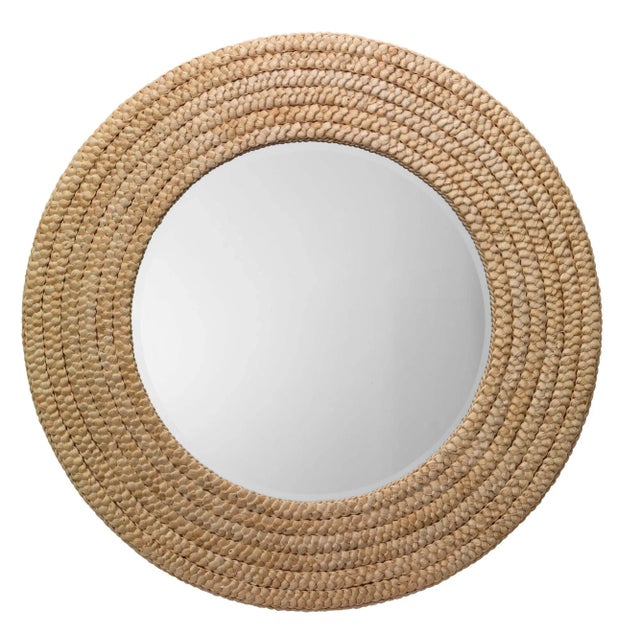 Lifestyle by JY Meadow Braided Seagrass Mirror For Sale - Image 9 of 9