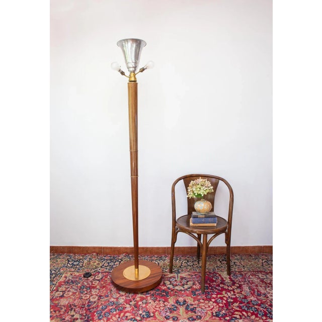 1930s Art Deco French Floor Lamp, 1930s For Sale - Image 5 of 9