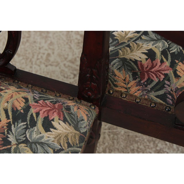 Vintage Victorian Style Tete Tete Courting Chair For Sale - Image 9 of 16