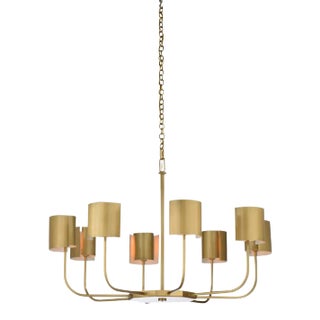 Castle Yard Chandelier, Brass For Sale