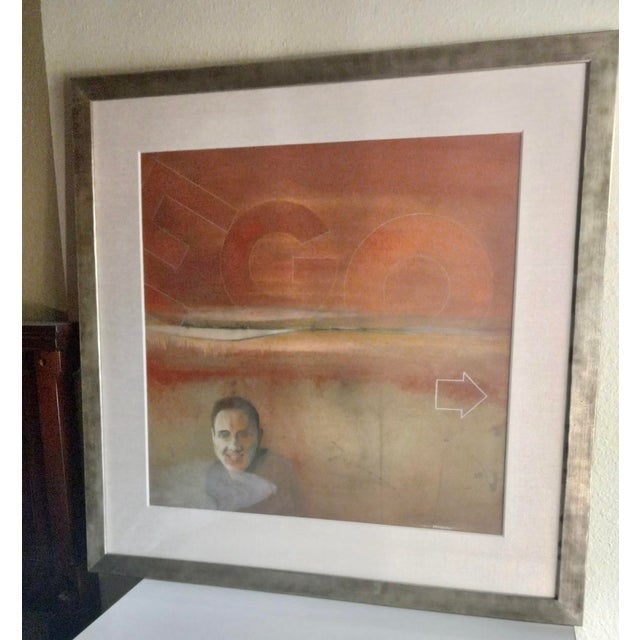 Figurative Abstract Expressionist Painting by Robert R. Bradshaw, Signed, (26” X 32”) For Sale - Image 3 of 8