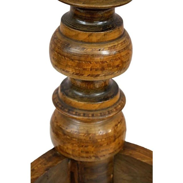 Octagonal Center Table with Inlays from Rolo, 19th Century For Sale - Image 6 of 12