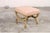 Vintage Italian Curule-Style Stool Newly Reupholstered in Fortuny Fabric For Sale In Atlanta - Image 6 of 10