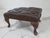 Vintage Brown Buttoned Leather Chesterfield Ottoman, 1980s For Sale - Image 10 of 12