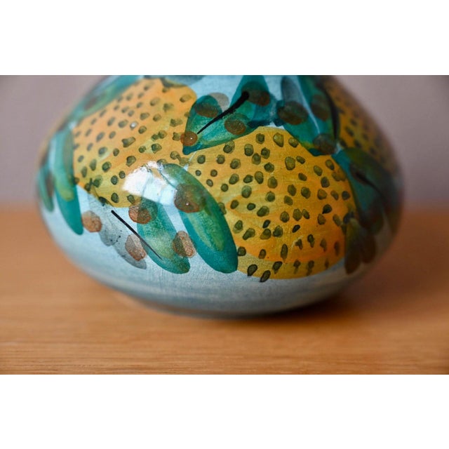 Handcrafted Ceramic Ball Vase from Corfu Pottery, 1970s For Sale - Image 6 of 9