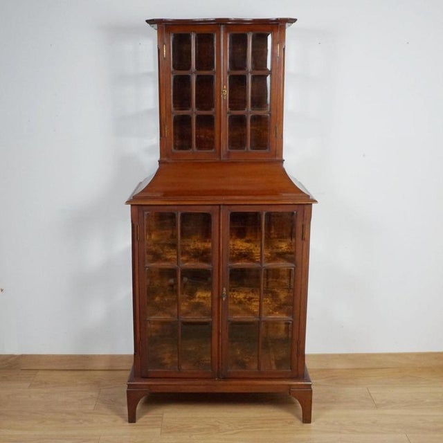 Brown Antique Display Cabinet, 1890s For Sale - Image 8 of 8