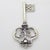 Silver Vintage Italian Handmade Silver Key Figurine, Tuscany, Italy, 1980s For Sale - Image 8 of 13