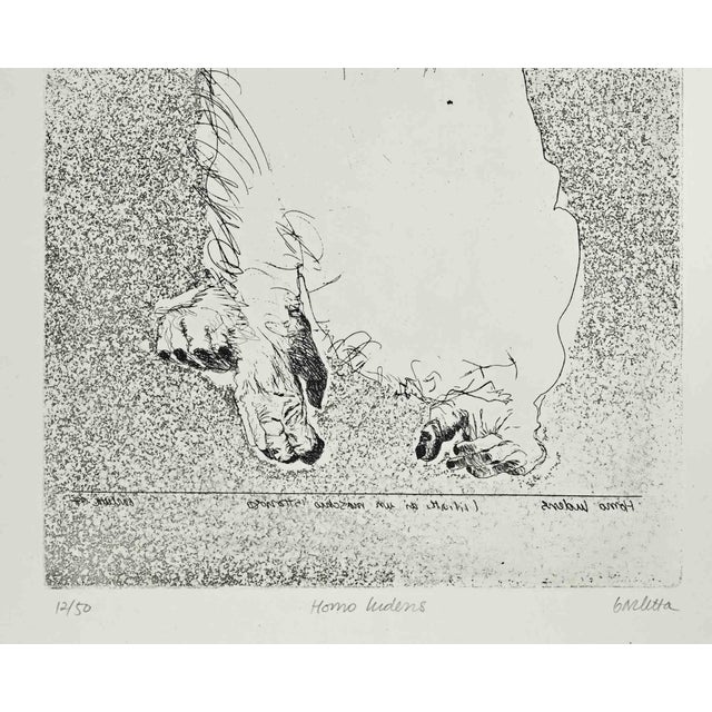 Etching, realized by sergio barletta in 1960s. Hand-signed in the lower right. Edition of 50. Excellent condition. Sergio...