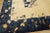 1920s Rectangle Hand Knotted Wool Antique Open Field Medallion Blue Large Rug For Sale - Image 9 of 14